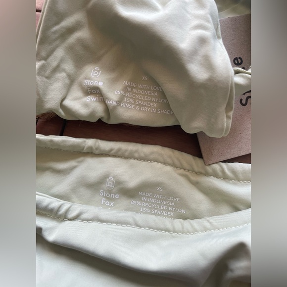 Stone Fox Swim Bikini Set Aloe Wash Size XS - Picture 10 of 11